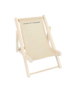 Doudou et Compagnie Transat pliant - Mon petit mobilier> Mon Petit Mobilier|Poupées De Chiffon