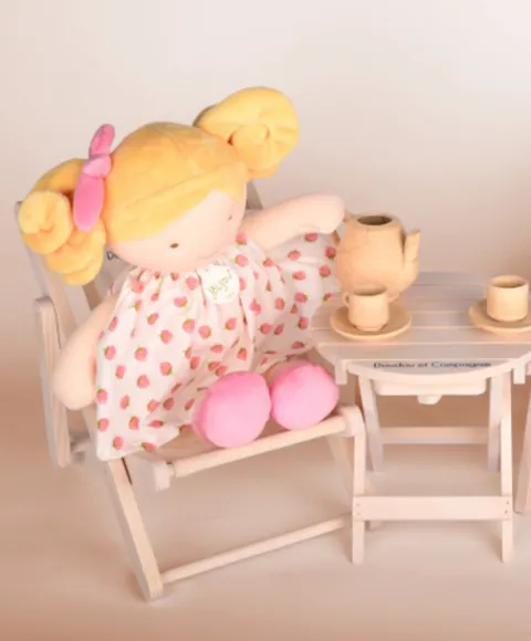 Doudou et Compagnie Transat pliant - Mon petit mobilier> Mon Petit Mobilier|Poupées De Chiffon