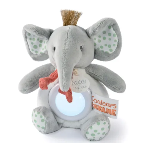 Doudou et Compagnie Veilleuse bébé elephant -15 cm> Veilleuses