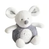 Doudou et Compagnie Veilleuse musicale et lumineuse Souris Grise - 20 cm> Veilleuses