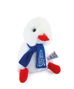 Doudou et Compagnie Allez les Bleus - Peluche poussin Cocorico blanc avec écharpe supporter - 20 cm