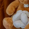 Doudou et Compagnie Balle d'activités Lapin de sucre - Blanc - 15 cm