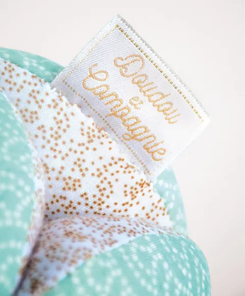 Doudou et Compagnie Balle d'activités Lapin de sucre - Vert - 15 cm