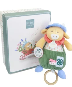 Doudou et Compagnie Boite à musique Vache Aneth - 20 cm