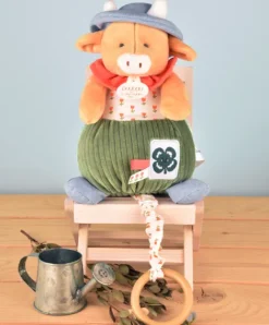 Doudou et Compagnie Boite à musique Vache Aneth - 20 cm