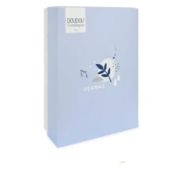 Doudou et Compagnie Boite a musique bebe - Elephant bleu - 20 cm