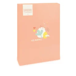 Doudou et Compagnie Boite a musique bebe - Mouton orange clair - 20 cm