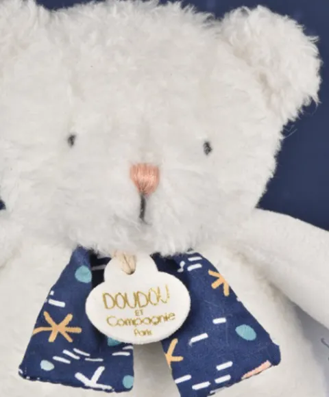 Doudou et Compagnie Boite a musique luminescente ours - 17 cm - Clair de Lune