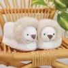 Doudou et Compagnie Chaussons bébé en peluche Lion - Unicef - 0-6 mois