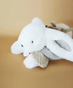 Doudou et Compagnie Coffret Pantin Lapin beige - Happy Wild - 25 cm