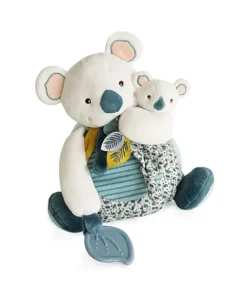 Doudou et Compagnie Coffret peluche d'activités Yoca le koala et son bébé - 25 cm