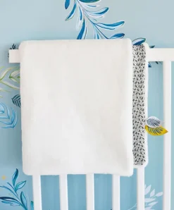 Doudou et Compagnie Couverture bébé plaid Douceur Yoca le koala - Blanc - 70 x 100 cm