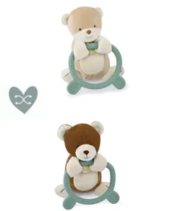 Doudou et Compagnie Doudou anneau de dentition - Hochet - HOULAHOP - Vert d'eau