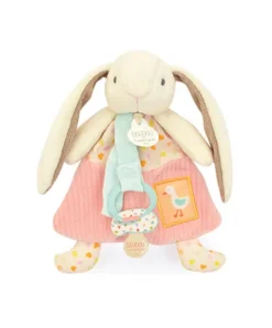 Doudou et Compagnie Doudou attache-sucette - LAPIN CIBOULETTE - 19 cm