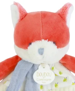 Doudou et Compagnie Doudou attache-sucette Renard Romarin - 19 cm