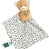 Doudou et Compagnie Doudou bébé ours en coton BIO - 20 cm - modèle aléatoire