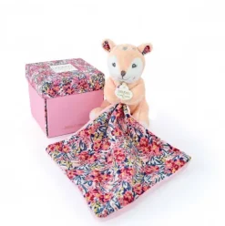 Doudou et Compagnie Doudou FAON beige avec mouchoir - BOH'AIME
