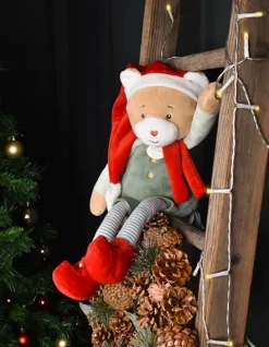 Doudou et Compagnie Doudou Farceur de Noël - Cotillon Lutin Farceur 40 cm