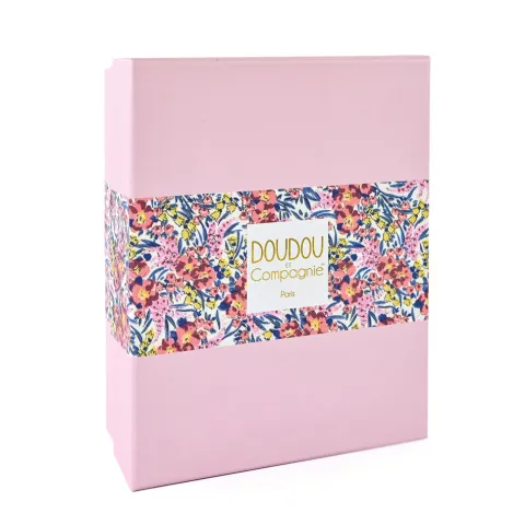 Doudou et Compagnie Doudou hochet a billes Faon- Bohaime