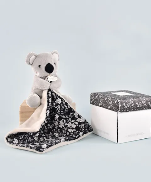 Doudou et Compagnie Doudou Koala gris avec mouchoir - BOH'AIME - 12 cm