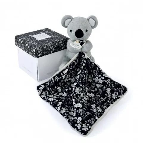 Doudou et Compagnie Doudou Koala gris avec mouchoir - BOH'AIME - 12 cm