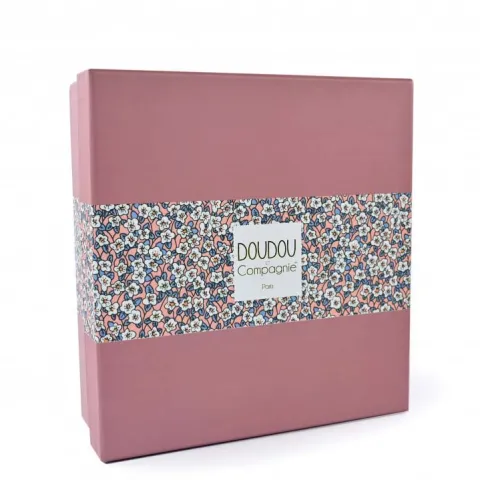 Doudou et Compagnie Doudou LAPIN blanc avec pétales - BOH'AIME -