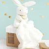 Doudou et Compagnie Doudou lapin mouchoir - 10 cm - Boite fleur