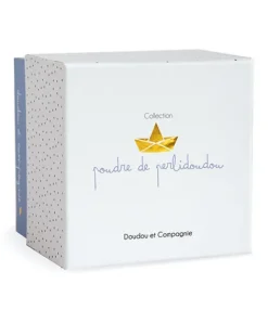 Doudou et Compagnie Doudou lapin mouchoir bleu lapin matelot - 10 cm