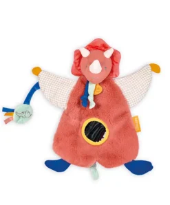 Doudou et Compagnie Doudou marionnette d'éveil Dinosaure Orange Lou - 25 cm