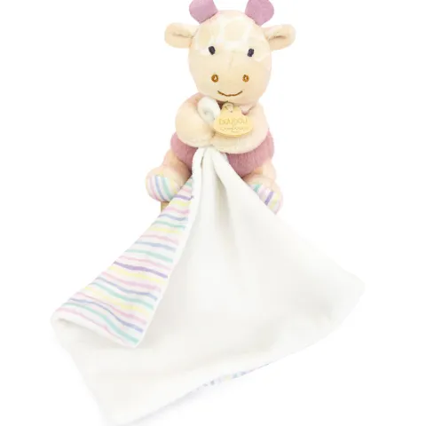 Doudou et Compagnie Doudou mouchoir Girafe rose - 11 cm