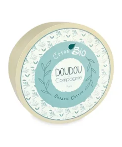 Doudou et Compagnie Doudou mouchoir lapin rose en coton BIO - 15 cm