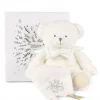 Doudou et Compagnie Doudou mouchoir ours Blanc - 30 cm - Collection Anniversaire