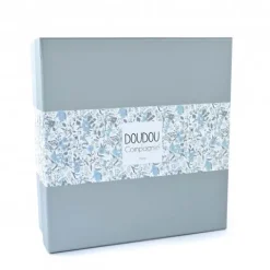 Doudou et Compagnie Doudou OURS bleu avec pétales - BOH'AIME -