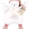 Doudou et Compagnie Doudou Ours cape Rose - 25 cm - Collection Anniversaire