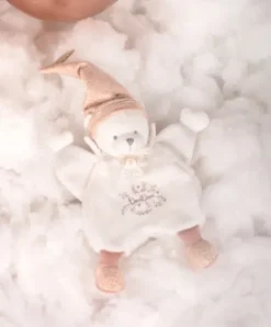 Doudou et Compagnie Doudou Ours cape Rose - 25 cm - Collection Anniversaire