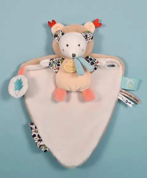 Doudou et Compagnie Doudou Ours marron avec cape - Papillotte - 3 EN 1