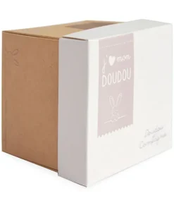 Doudou et Compagnie Doudou ours mouchoir - 10 cm - Boite fleur