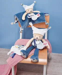 Doudou et Compagnie Doudou ours pantin 3 histoires - Bleu