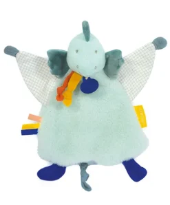 Doudou et Compagnie Doudou plat dinosaure vert Filou - 25 cm