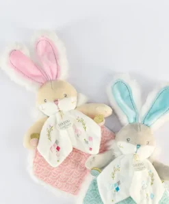 Doudou et Compagnie Doudou plat lapin de sucre rose - 24 cm