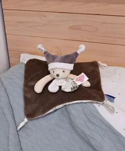 Doudou et Compagnie Doudou plat Ours 3 histoires - Marron