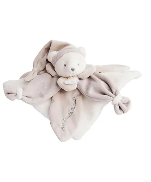 Doudou et Compagnie Doudou plat Ours Collector taupe - 24 cm