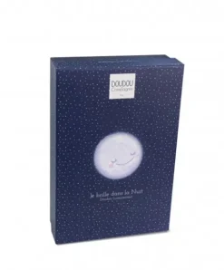 Doudou et Compagnie Doudou plat Ours Luminescent - 26 cm - Clair de Lune