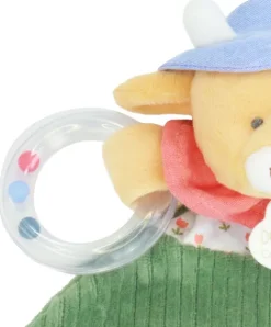 Doudou et Compagnie Doudou vache avec hochet billes - Aneth -21 cm