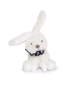 Doudou et Compagnie Lapin blanc avec chouchou -12 cm - Modèle aléatoire