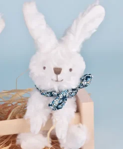 Doudou et Compagnie Lapin blanc avec chouchou -12 cm - Modèle aléatoire