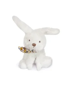 Doudou et Compagnie Lapin blanc avec chouchou -12 cm - Modèle aléatoire