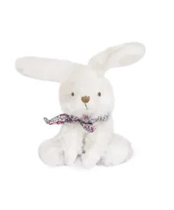 Doudou et Compagnie Lapin blanc avec chouchou -12 cm - Modèle aléatoire
