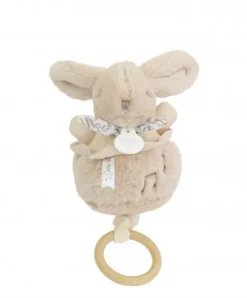 Doudou et Compagnie Lapin DOUDOU® - Boite à musique Beige