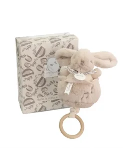 Doudou et Compagnie Lapin DOUDOU® - Boite à musique Beige